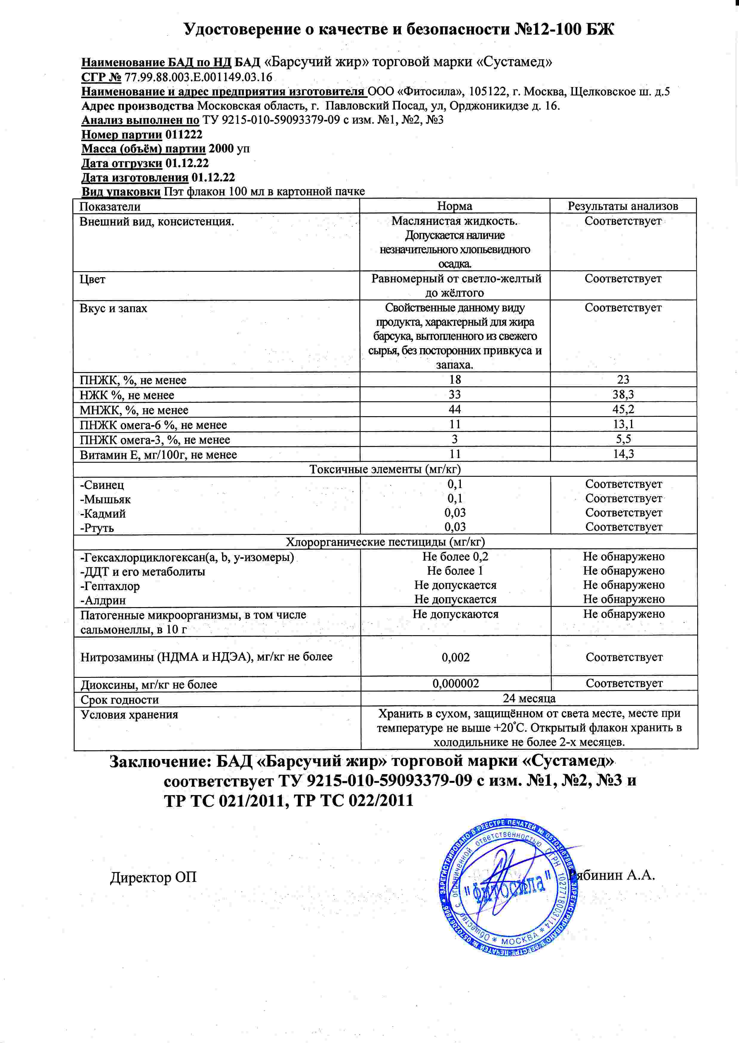 Паспорт №011222